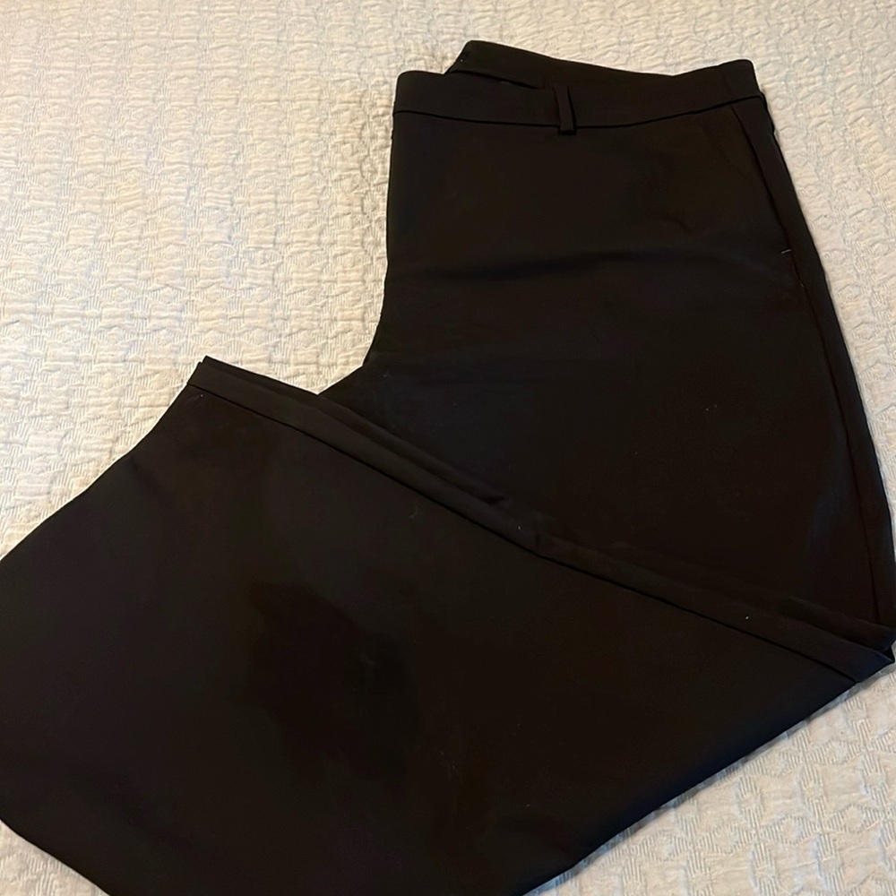 EUC J. Crew black pants, size 18. Slightly cropped, full leg. So cute!